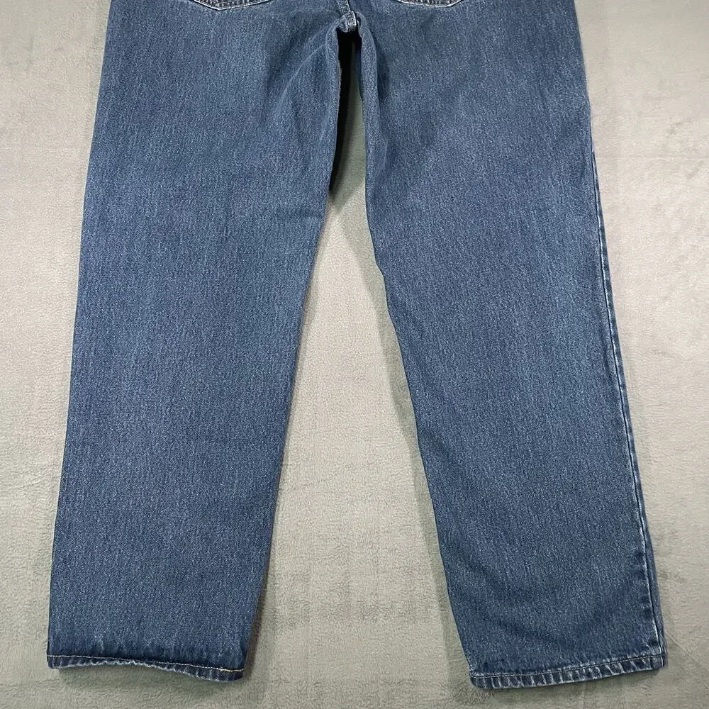 Kirkland Signature Jeans Blue Men’s 38x32 Straight Leg Cotton Denim Workwear
